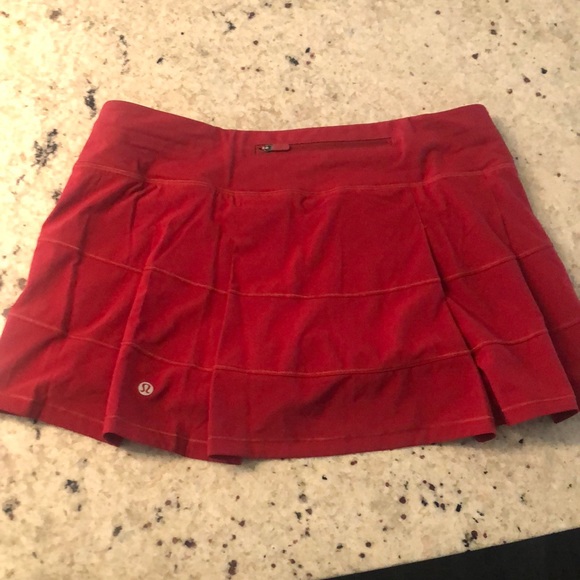 lululemon athletica Pants - Lululemon Tennis Skirt in Red - size 10
